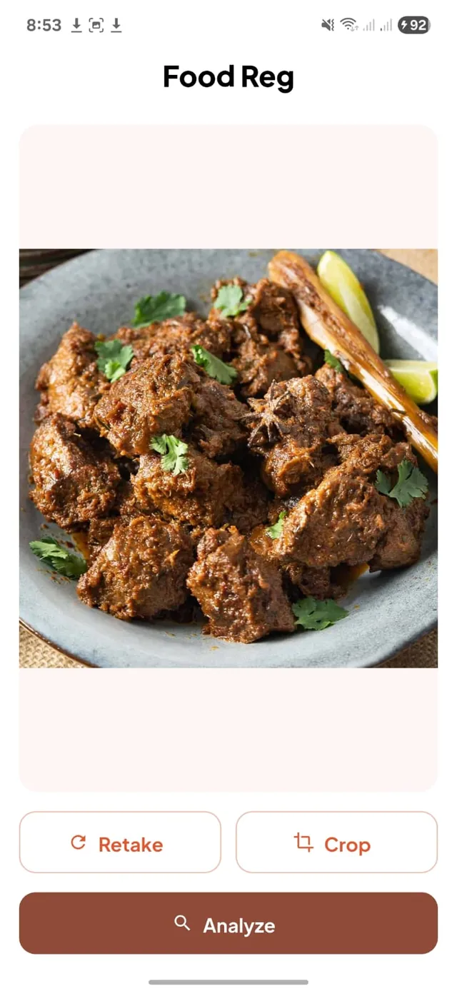 Food-Reg screenshot 2 of 5